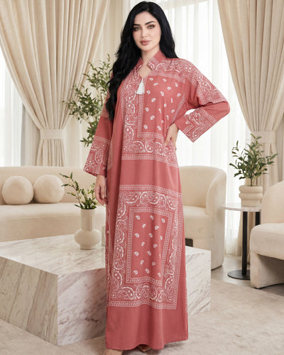Long sleeve maxi dress _ Bandana