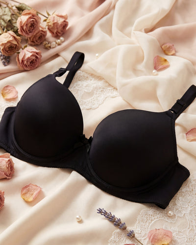 Underwired Soft Foam Bra - with Double Hook-and-Eye Closure